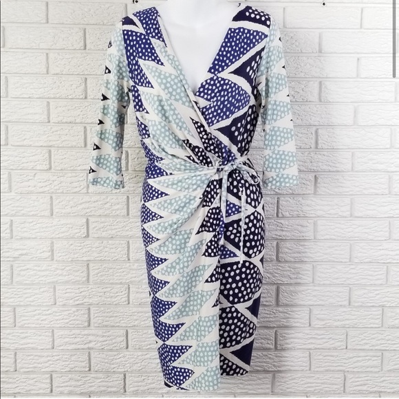 Diane Von Furstenberg Dresses & Skirts - Diane Von Furstenberg Ervin Silk Wrap Dress 4
